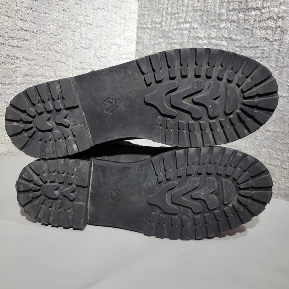 Reax Tasker Men's Size 10.5 US Black Leather Lace up Motorcycle Boots REXB1-BZ - Picture 8 of 10